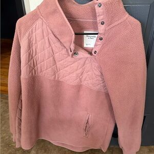 Abercrombie & Fitch Dusty Rose Cowl Neck Fleexe
